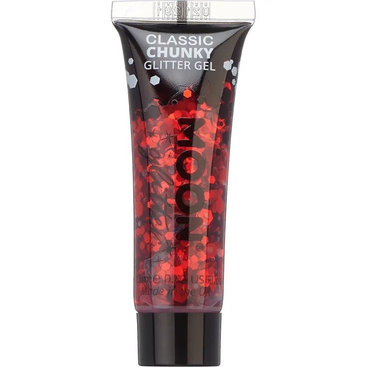Glitzergel Chunky Classic rot 12ml