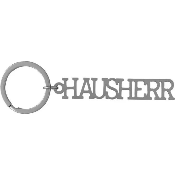 Schlüsselanhänger mit Schriftzug - Hausherr