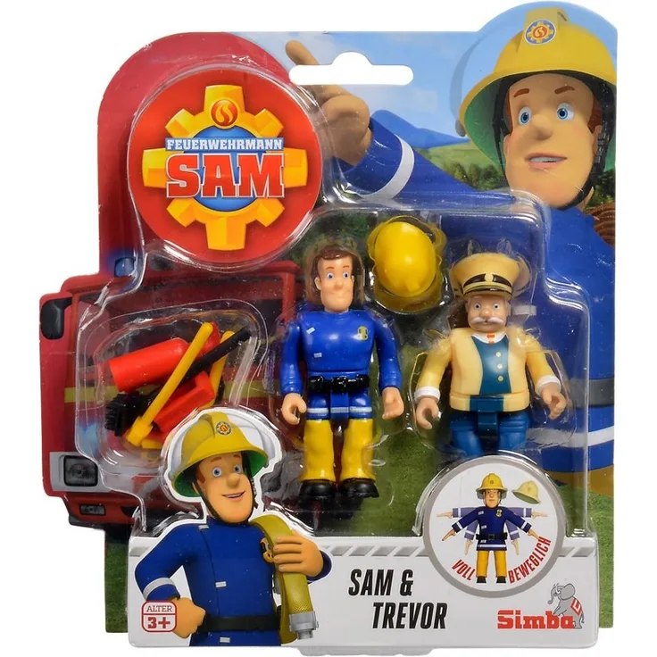 Dickie - Sam und Trevor Feuerwehrmann Sam Spiel Figuren Set Simba Toys