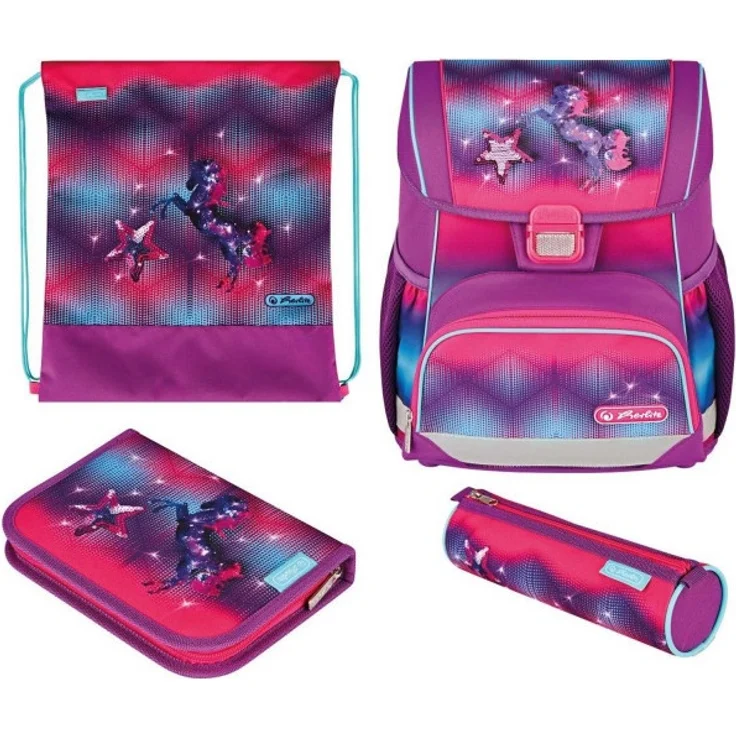 Herlitz Schulranzenset Loop Plus Funky Horse – Bild 1