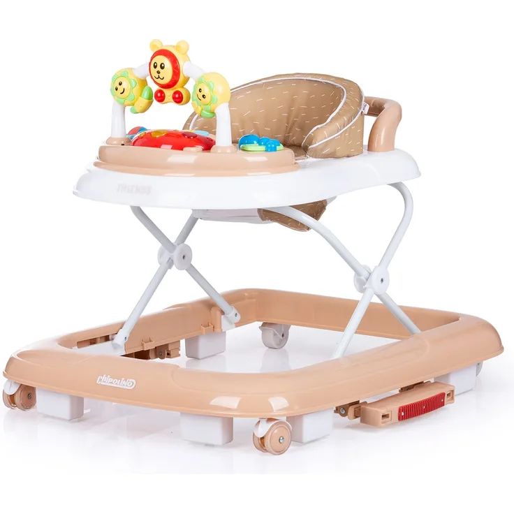 Chipolino Lauflernwagen 4 in1 Friends Wippe Musik Licht höhenverstellbar Stopper beige