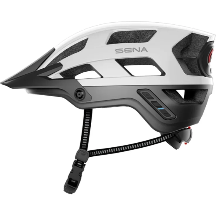 Sena M1 EVO Matte White Größe L smarter Fahrradhelm – Bild 1