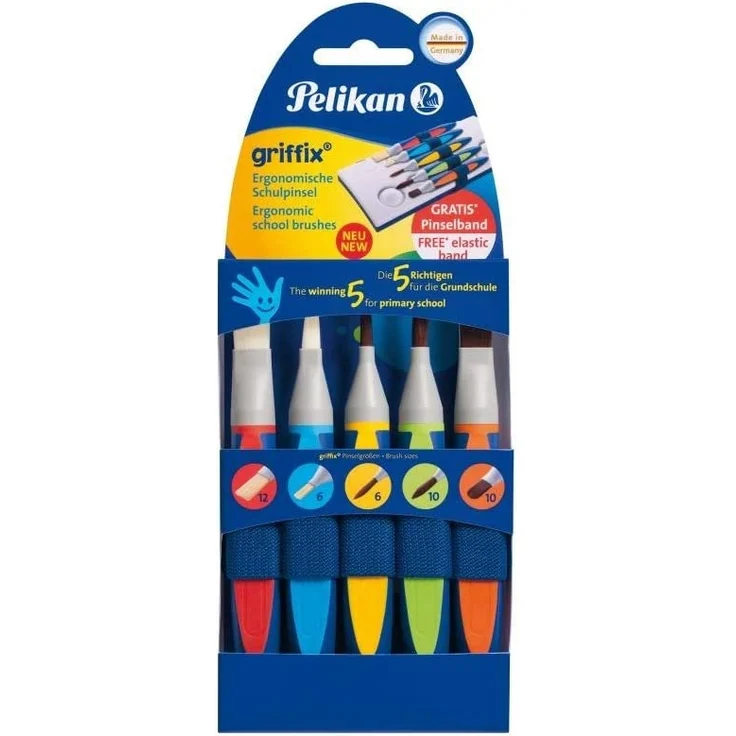 Pelikan Pinsel- Set 5er Griffix® mit Band für Links und Rechtshänder – Bild 1