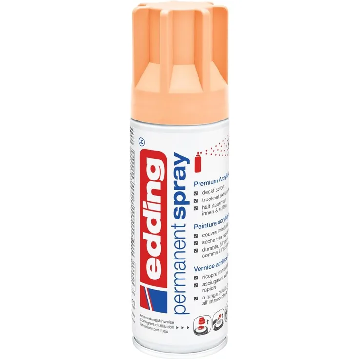 Edding, Permanent Spray, 5200, 200 ml (PEACH MATT)