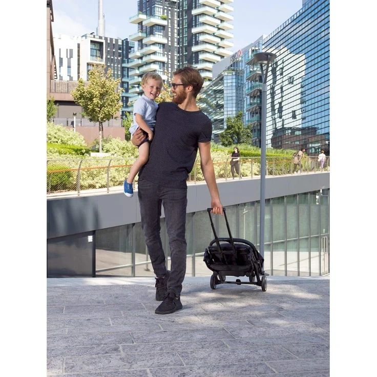 Chicco Trolley me Buggy wie ein Koffertrolley, ab Geburt bis 15 kg, Einhand-Schließmechanismus, inkl. Tragegriff für den Transport und Regenschutz, schwarz – Bild 15