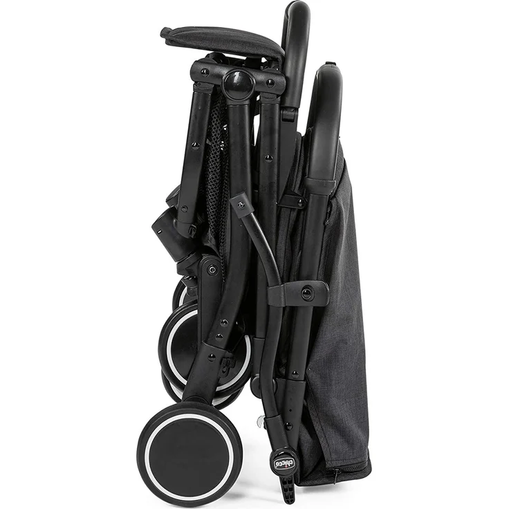 Chicco Trolley me Buggy wie ein Koffertrolley, ab Geburt bis 15 kg, Einhand-Schließmechanismus, inkl. Tragegriff für den Transport und Regenschutz, schwarz – Bild 6