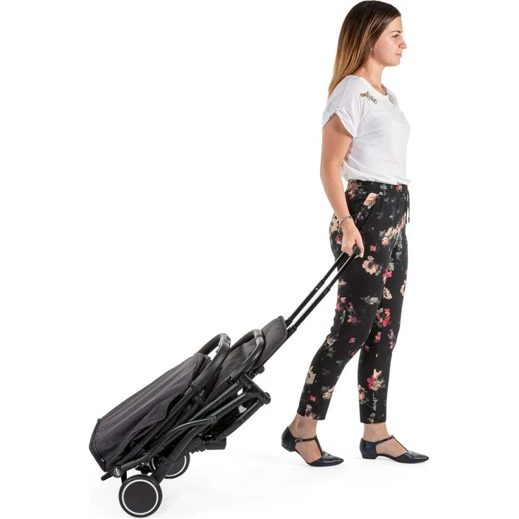 Chicco Trolley me Buggy wie ein Koffertrolley, ab Geburt bis 15 kg, Einhand-Schließmechanismus, inkl. Tragegriff für den Transport und Regenschutz, schwarz – Bild 11