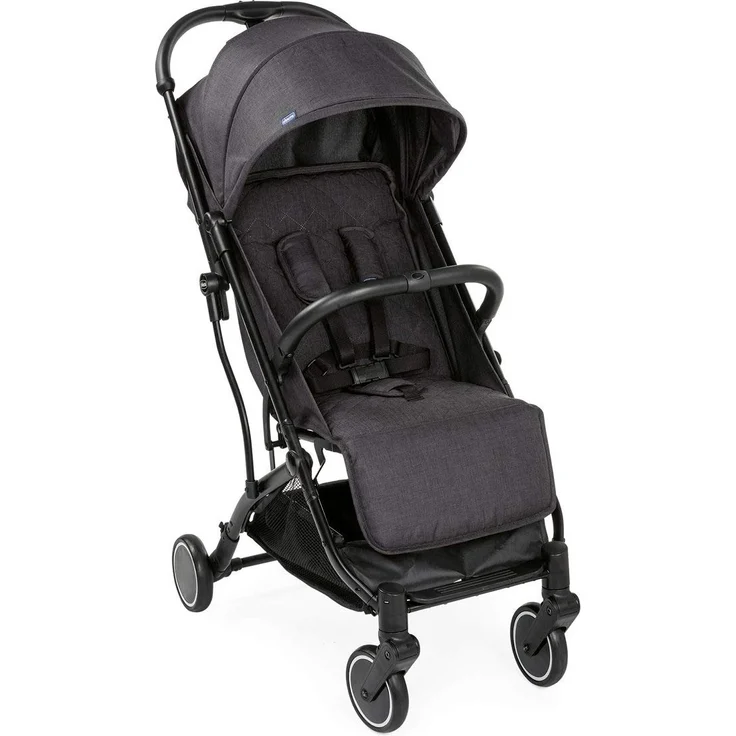 Chicco Trolley me Buggy wie ein Koffertrolley, ab Geburt bis 15 kg, Einhand-Schließmechanismus, inkl. Tragegriff für den Transport und Regenschutz, schwarz – Bild 2