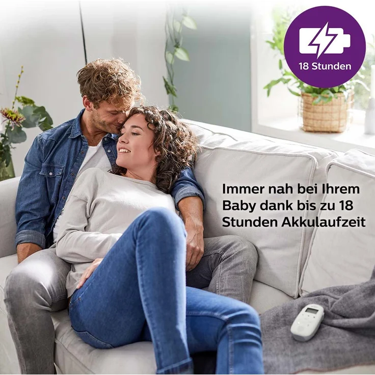 Philips Avent SCD733/26 Babyphone, DECT-Technologie, Eco-Mode, 18 Std. Laufzeit, 330 m Reichweite – Bild 5