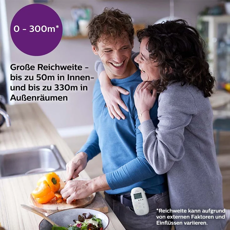 Philips Avent SCD733/26 Babyphone, DECT-Technologie, Eco-Mode, 18 Std. Laufzeit, 330 m Reichweite – Bild 6