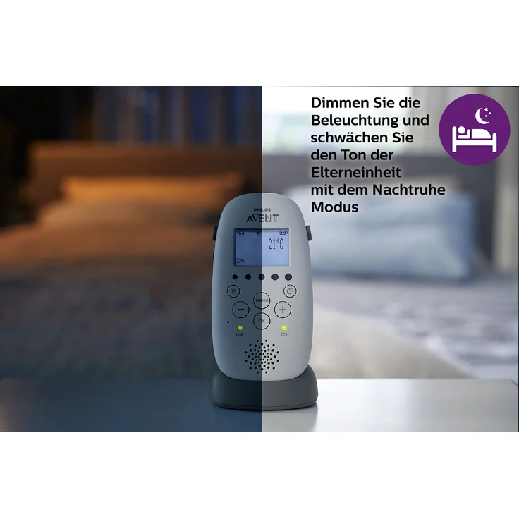 Philips Avent SCD733/26 Babyphone, DECT-Technologie, Eco-Mode, 18 Std. Laufzeit, 330 m Reichweite – Bild 8
