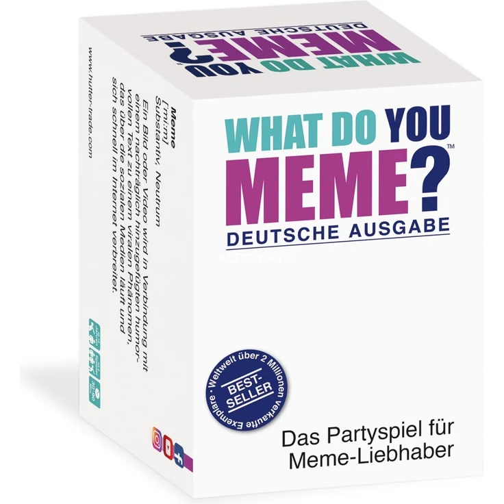 HUCH! 'What do You Meme' Kartenspiel, ab 18 Jahren, 3+ Spieler, 30-90 min Spielzeit, deutsch – Bild 1