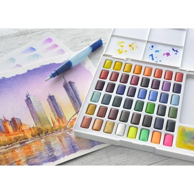 Faber-Castell Aquarellfarben in Näpfchen, 48er Etui – Bild 6