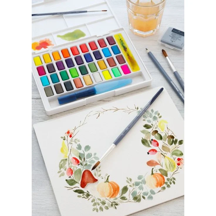 Faber-Castell Aquarellfarben in Näpfchen, 48er Etui – Bild 5