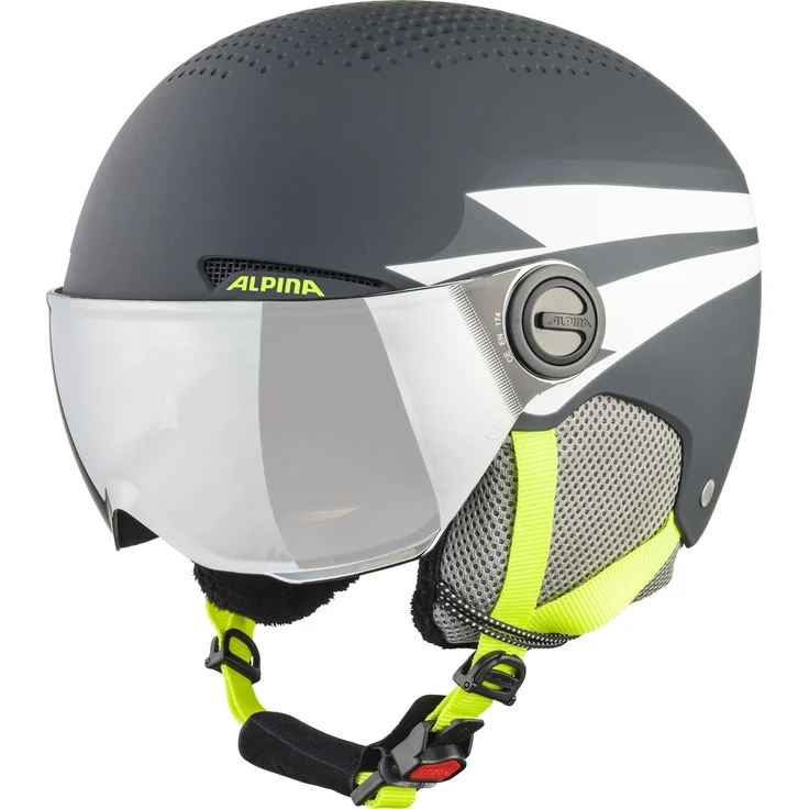 Alpina Zupo Visor Q-lite charcoal-neon matt (32) 54-58 – Bild 1