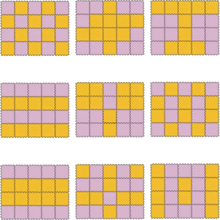 20 Teile Baby Kinder Puzzlematte ab Null - 30x30 Puzzle Spielmatte Krabbelmatte – Bild 6