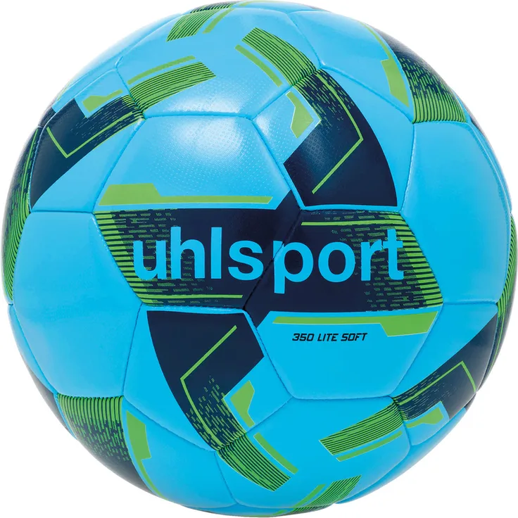 uhlsport Lite Soft Fußball (350g) eisblau/marine/fluo grün 5