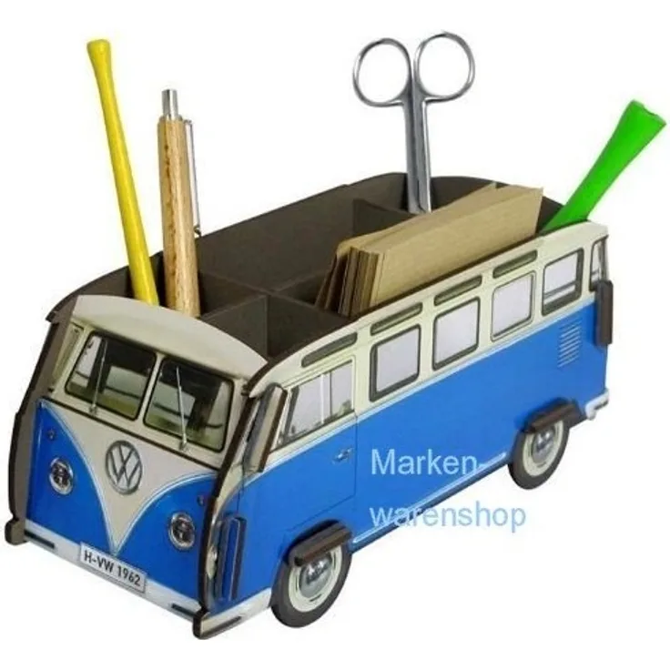 Werkhaus Stifthalter, VW Bus T1, Blau ,Einheitsgröße