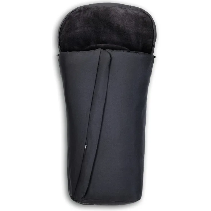 Hauck Universal Fußsack für Buggys und Fahrradanhänger, Warmes Fleece, Einfache Installation mit 5-Punkt-Gurt, Anti-Rutschschutz, Zwei-Wege-Zipper, Maschinenwaschbar, Faltbar, Schwarz, 56711 - Preisvergleich