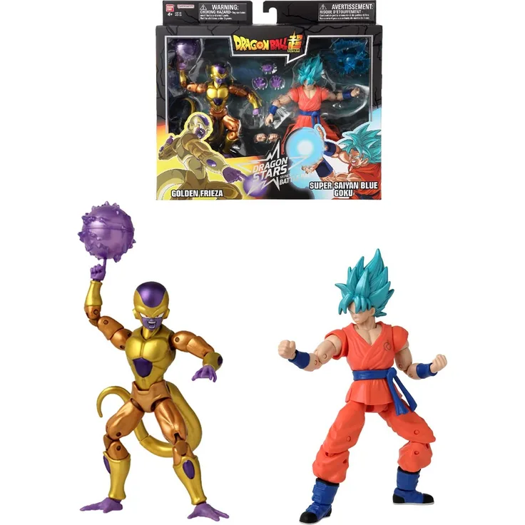 Bandai – Dragon Ball Super – Dragon Stars Figur 17 cm – Battle Pack – Golden Freezer vs Super Saiyan Blue Goku – 37169
