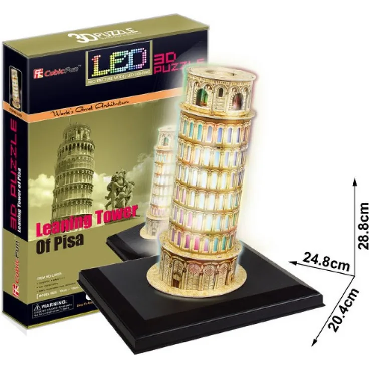 Cubicfun PUZZLE 3D CURVE WRITTEN TOWER (LIGHT) - L502H