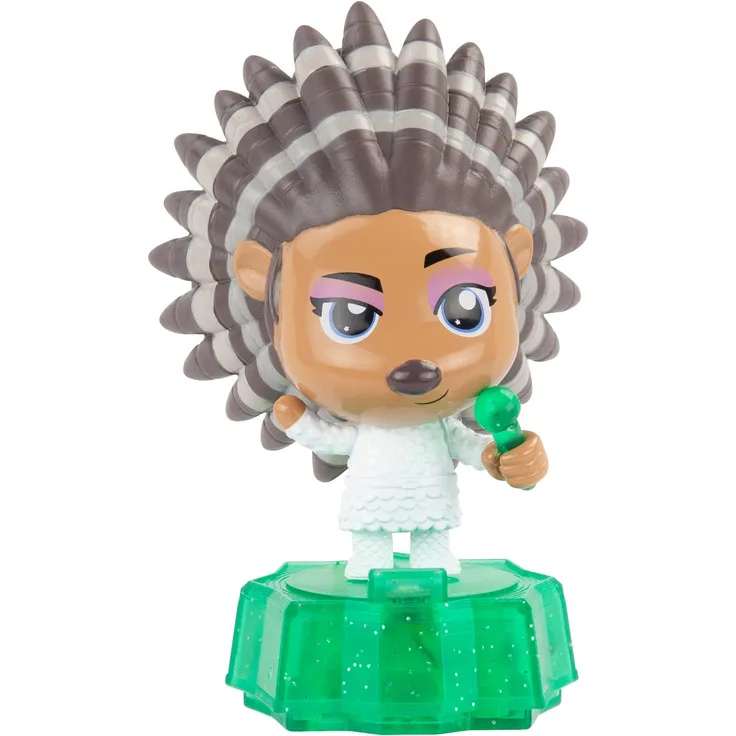 TOMY L73112 Ash mit LED Kristall Bühne, Film Figuren, Sammelfiguren für Kinder, Kinderspielzeug Sing 2 Fans, 3 Jahre +