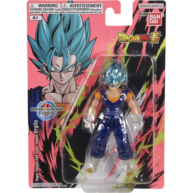 Bandai Dragon Ball Evolve Figuren Super Saiyan God Super Saiyan Vegito | Dragon Ball Super Saiyan God Super Saiyan Vegito Actionfigur | 17 cm bewegliche Dragon Ball Figur | Bandai Dragon Stars