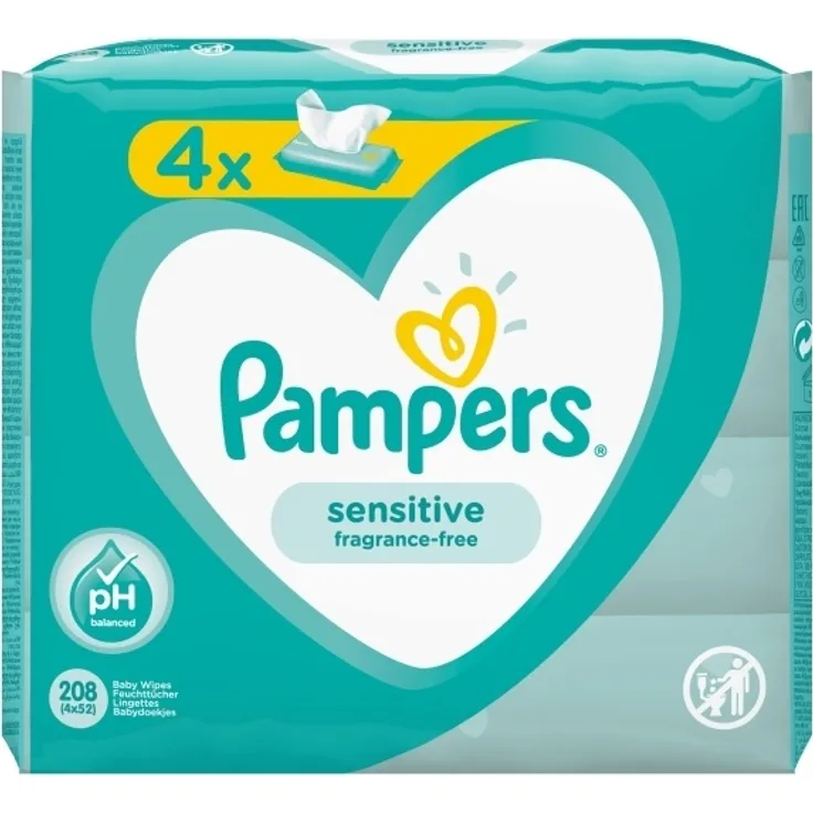 Pampers 81687197 Baby-Feuchttuch Dermatologisch getestet Neutral pH-Wert