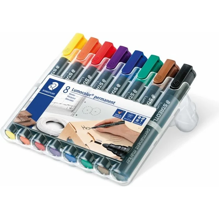 STAEDTLER Permanent Marker Lumocolor 8er Set – Bild 2