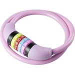 Burg Wächter Kinder-Fahrradschloss 210 C 65 Girls mit Zahlencode rosa