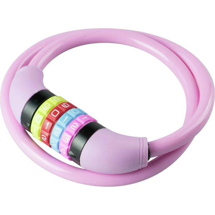 Burg Wächter Kinder-Fahrradschloss 210 C 65 Girls mit Zahlencode rosa – Bild 2