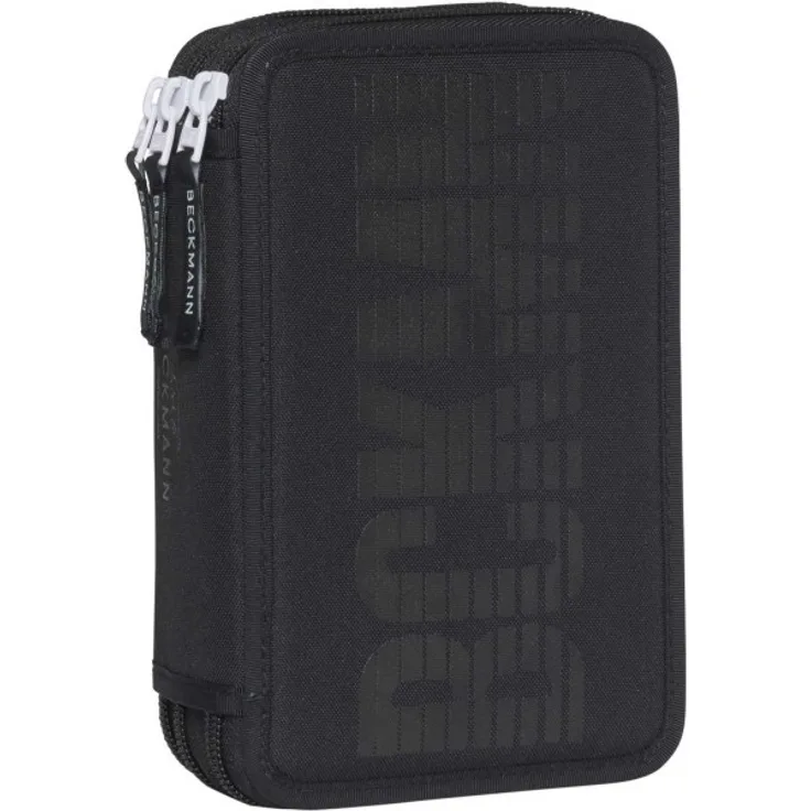 Beckmann 3-Fächrige Federmappe Black