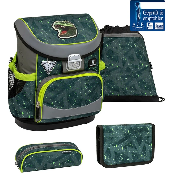 Belmil Mini-Fit Schulranzen-Set 4-tlg. - T-REX ROAR – Bild 1