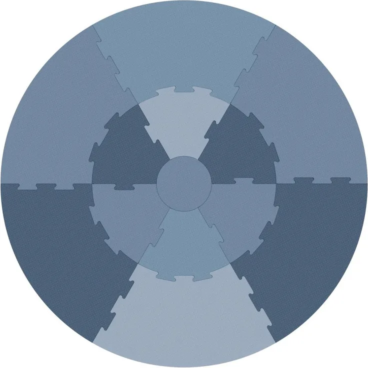 Sebra 'Cloud Blue' Puzzlematte, blau