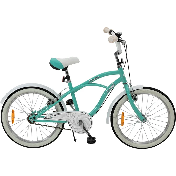 Kinderfahrrad Cruiser 20 Zoll Kinder Fahrrad Rosa Türkis Kinderrad Seitenständer (Türkis) – Bild 10