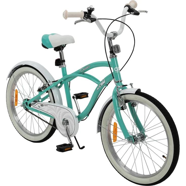 Kinderfahrrad Cruiser 20 Zoll Kinder Fahrrad Rosa Türkis Kinderrad Seitenständer (Türkis) – Bild 1