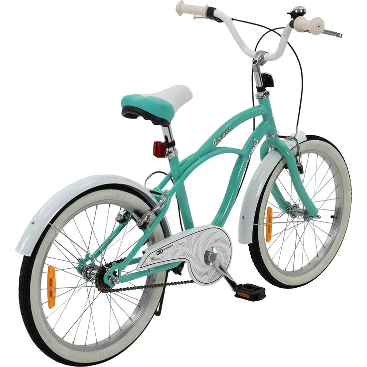 Kinderfahrrad Cruiser 20 Zoll Kinder Fahrrad Rosa Türkis Kinderrad Seitenständer (Türkis) – Bild 11
