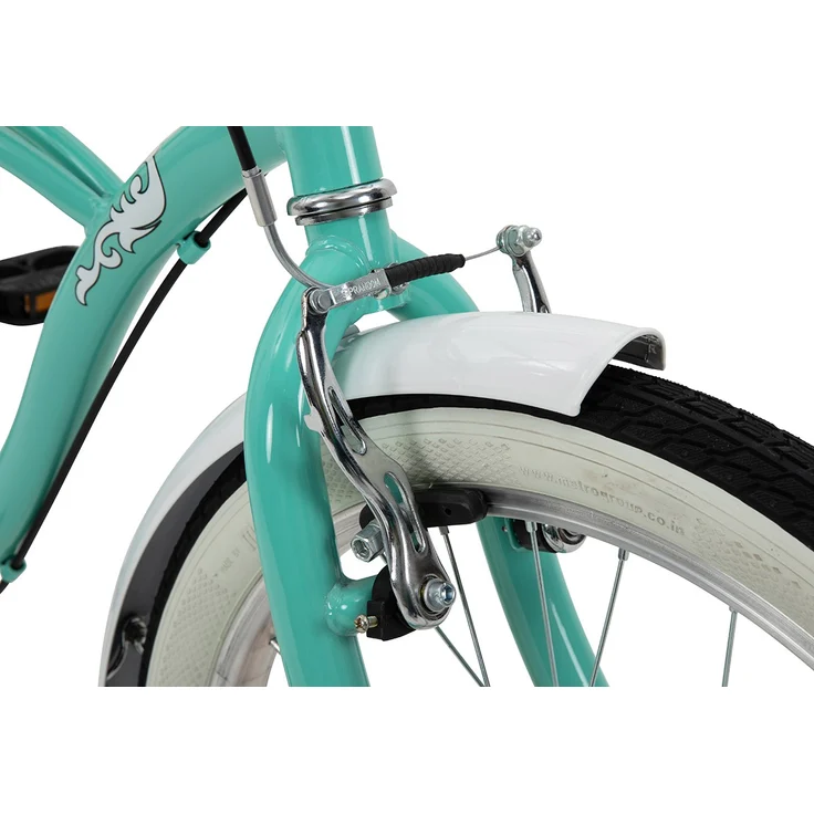 Kinderfahrrad Cruiser 20 Zoll Kinder Fahrrad Rosa Türkis Kinderrad Seitenständer (Türkis) – Bild 16