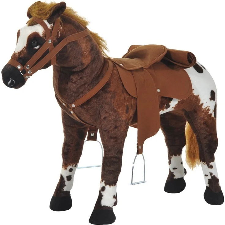 Kinder Reitpferd braun (Farbe: braun)
