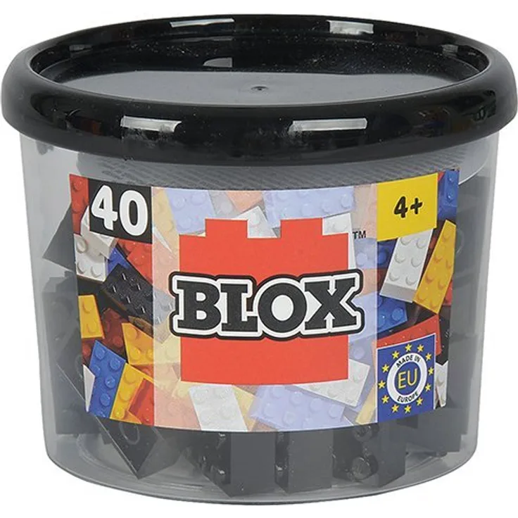 Simba - Blox Steine in Dose, 40 Teile, schwarz (104118895)