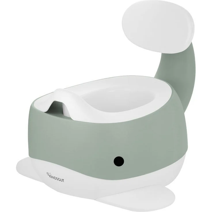 Kindsgut Kinder-Töpfchen, Babytopf WC/Klo, kinderfreundliches Wal-Design und dezente Farben, Toiletten-Training, Pistazie – Bild 8