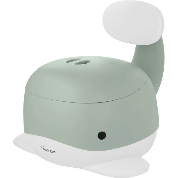 Kindsgut Kinder-Töpfchen, Babytopf WC/Klo, kinderfreundliches Wal-Design und dezente Farben, Toiletten-Training, Pistazie – Bild 6