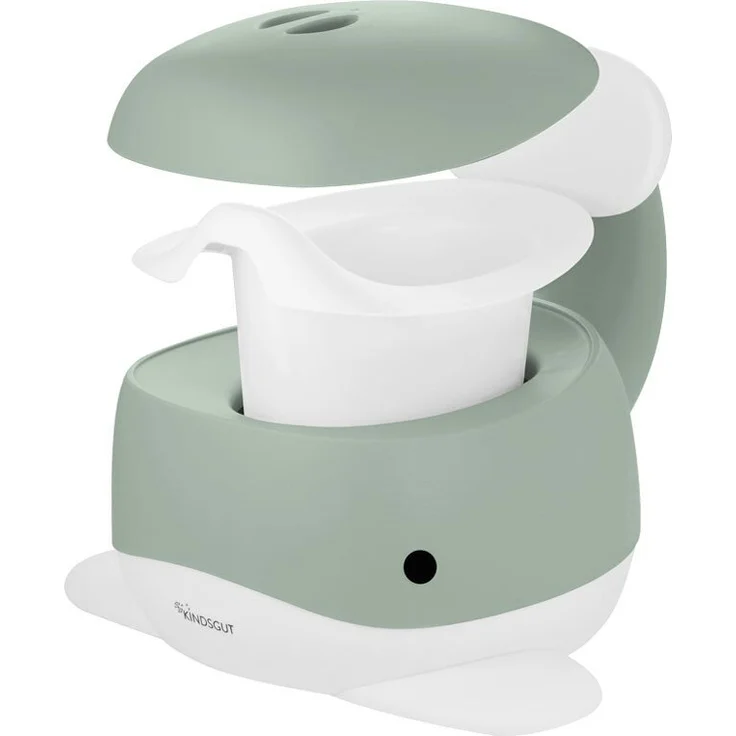 Kindsgut Kinder-Töpfchen, Babytopf WC/Klo, kinderfreundliches Wal-Design und dezente Farben, Toiletten-Training, Pistazie – Bild 7