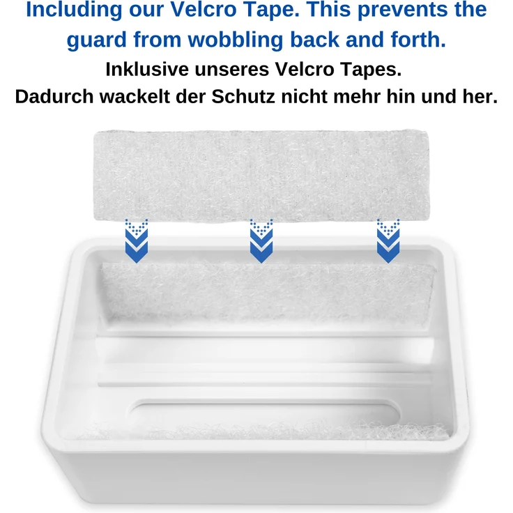 Abschnallschutz fürs Auto, verhindert das Abschnallen während der Fahrt, 2 Pack in weiß, passgenau ohne wackeln für Gurtschlösser mit 5 x 3 cm – Bild 3
