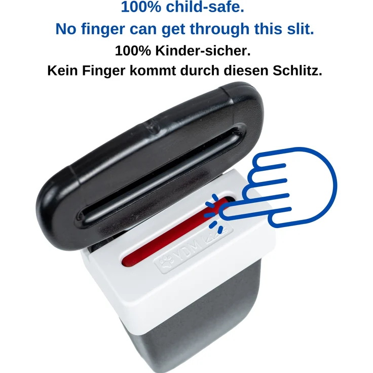 Abschnallschutz fürs Auto, verhindert das Abschnallen während der Fahrt, 2 Pack in weiß, passgenau ohne wackeln für Gurtschlösser mit 5 x 3 cm – Bild 10
