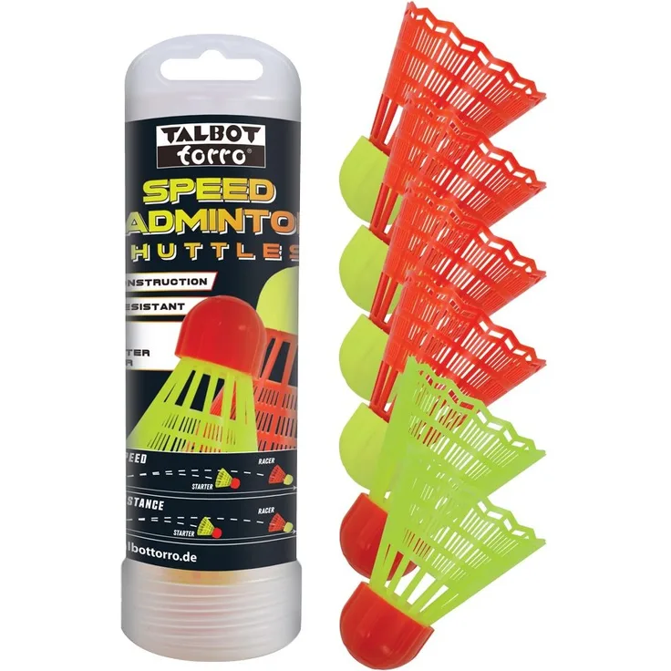 Talbot-Torro® Speedbadminton Shuttles, 6er Dose
