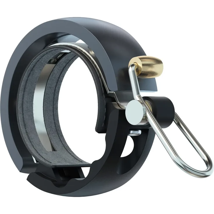 Knog Oi Luxe Fahrradklingel - Schwarz/Grau - Large, 23. 8mm-31. 8mm.