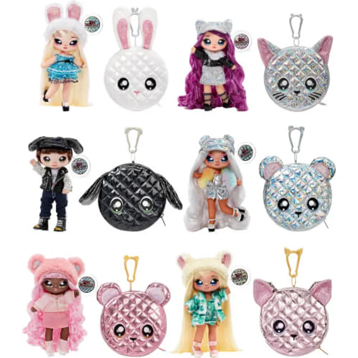 Na! Na! Na! Surprise 2-in-1 Pom Doll Metallic Series 1 Asst in PDQ