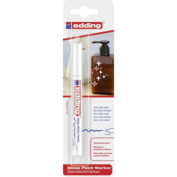 edding 751 gloss paint marker weiß – Bild 1