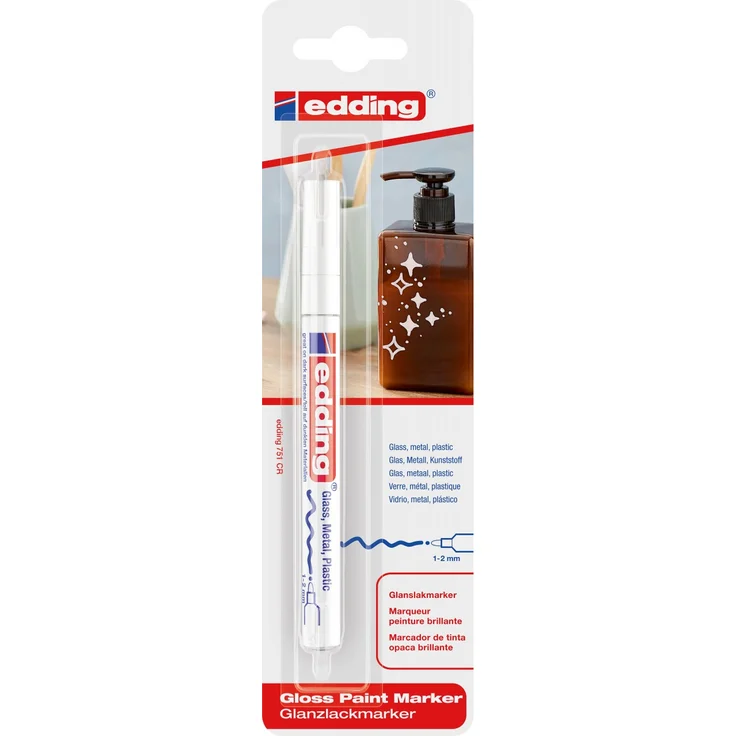 edding 751 gloss paint marker weiß – Bild 2